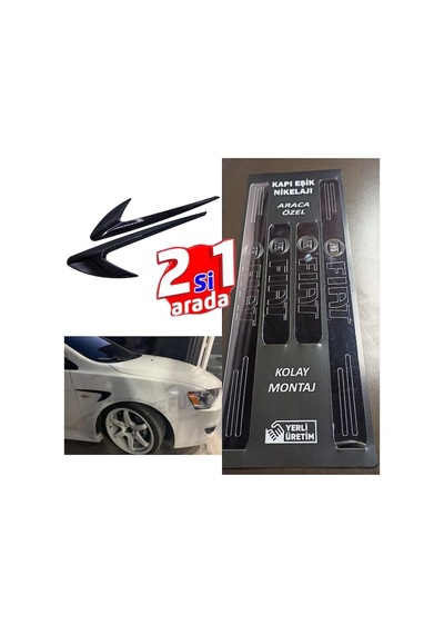 Fiat Stilo Uyumlu Kapı Eşiği + Çamurluk Vent