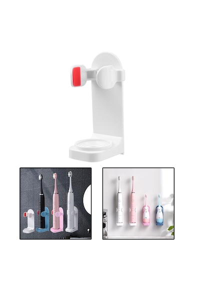 Yapışkanlı Şarjlı Diş Fırçası Tutucu Stand-al4802 Beyaz