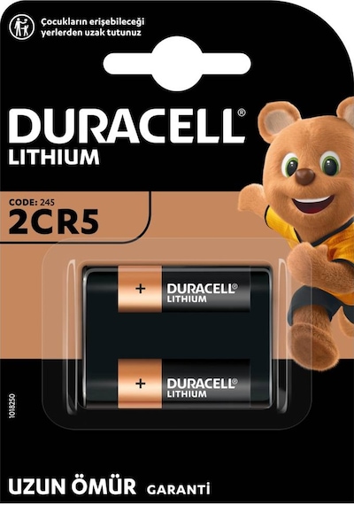 Duracell Özel Yüksek Güçlü Lityum 245 Fotoğraf Pili 6V (2CR5 / 245)