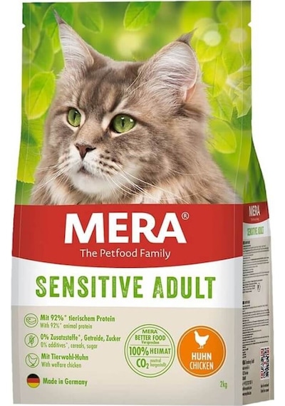 Mera Sensitive Tavuklu Hassas Tahılsız Yetişkin Kedi Maması 2 KG