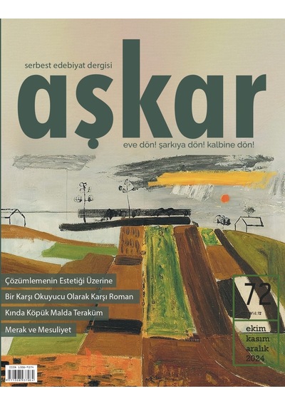 Aşkar Dergi 72.sayı Ekim-kasım-aralık 2024
