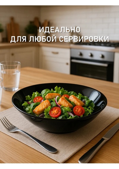 Lumınarc Luminarc Carine 27cm Siyah Salata Kasesi 169203309 Siyah