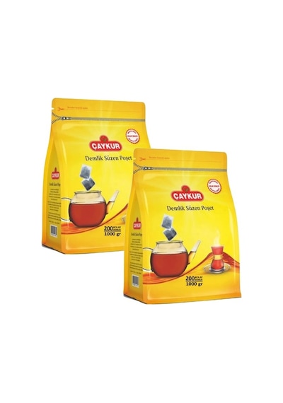 Çaykur Demlik Süzen Poşet Çay 5 gr 200' lü 2 Paket