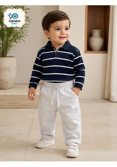 Canöz Bebe Triko Sweat Erkek Keten Pantolonlu İkili Takım 9-24 Aylık -ay3961573 - Lacivert Canöz Bebe Triko Sweat Erkek Keten Pantolonlu İkili Takım 9-24 Aylık -ay3961573 - Lacivert