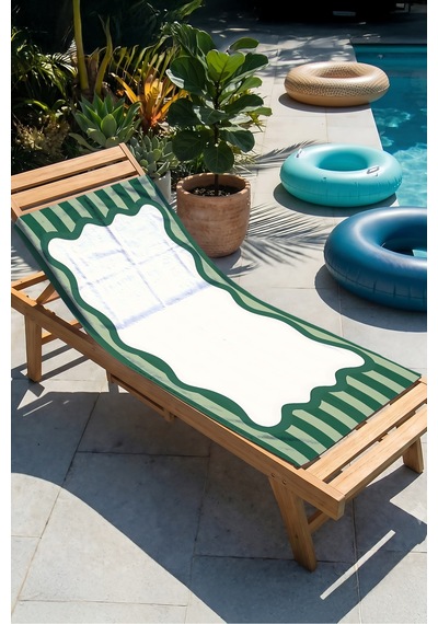 Çizgili Çerçeve Detaylı Modern Plaj Havlusu - Yeşil Beyaz Minimalist Hızlı Kuruyan Mikrofiber Havlu Sessiz Dalgası Çizgili Çerçeve Detaylı Modern Plaj Havlusu - Yeşil Beyaz Minimalist Hızlı Kuruyan Mikrofiber Havlu Sessiz Dalgası