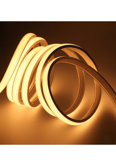 25 Metre Cata Ct 4561 Cob Neon Led Yapışkanlı Amber Işık 220v