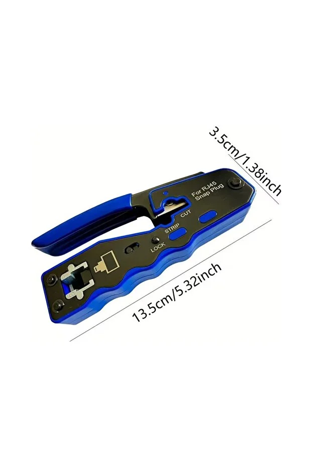 Yeni Nesil Cat5/6/7/8 Pense + Rj45 Rj11 8p8c Test Cihazı + 100 Adet Cover + 100 Adet Yeni Nesil Konnektör Network Seti