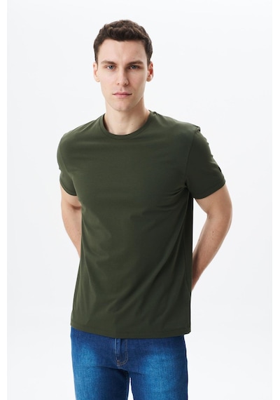 AR-MA Arma Erkek Regular Fit Basic Süprem Bisiklet Yaka Tişört Y29344453002 Haki