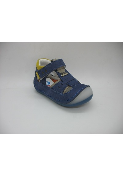Angelokids Perlina 01102 Doğal Deri Ortopedik Ilk Adım Ayakkabısı 18-21 (429128236) Mavi