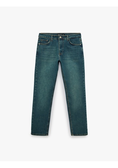 Koton Normal Bel Cepli Pamuklu Straight Jean Pantolon - Mark Jean İndigo Stone 7wam40366nd İndigo - Taş Koton Normal Bel Cepli Pamuklu Straight Jean Pantolon - Mark Jean İndigo Stone 7wam40366nd İndigo - Taş