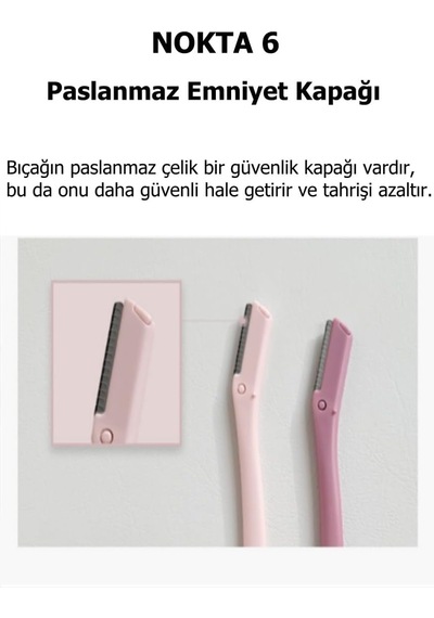 Sindo Prime Kaş Ve Yüz Usturası Açık Gri Renk Kaş Alma Ve Düzenleyici Düz Jilet Diğer