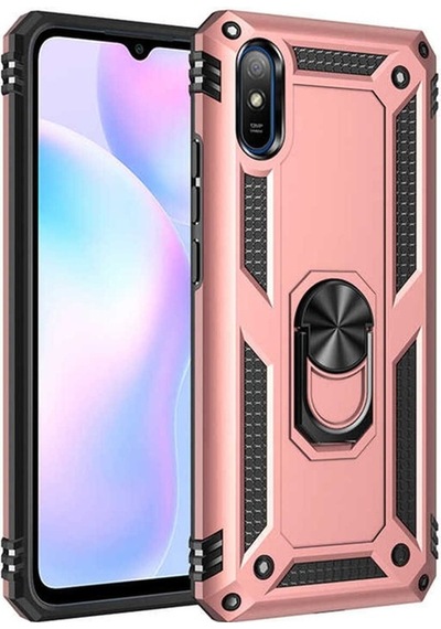 Xiaomi Redmi 9a Kılıf Zore Vega Kapak Rose Gold
