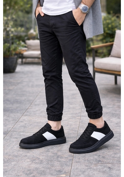 Mevese Lunex Erkek Bağcıklı Süet Günlük Spor Sneaker Ayakkabı - Siyah - Beyaz Siyah Beyaz Mevese Lunex Erkek Bağcıklı Süet Günlük Spor Sneaker Ayakkabı - Siyah - Beyaz Siyah Beyaz