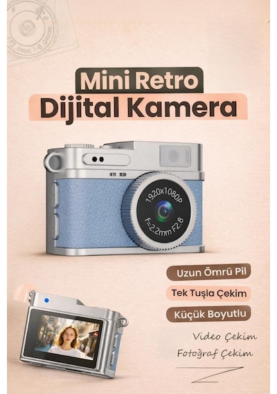 Torima CMR35 Mini Anahtarlık 1080P Dijital Fotoğraf Video Kamera