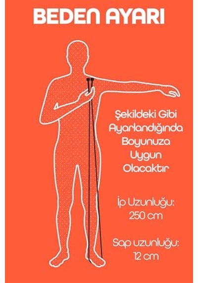 Basic Atlama İpi Uzunluk Ayarlanabilir Atlama Sekme İpi Jump Rope 515
