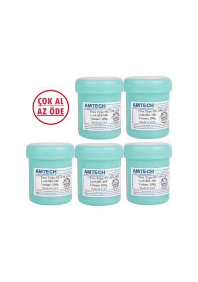 5li Amtech Bga Smd Smt Pcb Lc Lehimleme Lehim Pastası Krem Flux 100g