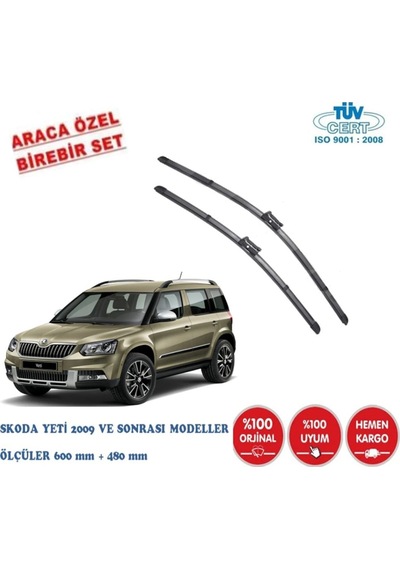 Skoda Yeti Ön Cam Silecek Takımı 2009 - ve Sonrası Modeller