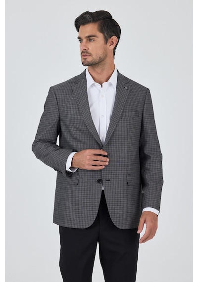 İmza Siyah Mono Yaka Bez Ayağı Tam Astar Esnek 4 Drop Comfort Fit Classic Ceket 1002250157 Siyah