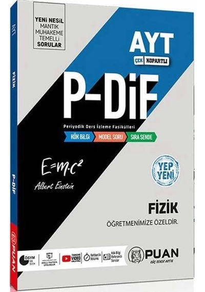 Puan Yayınları Ayt Fizik Pdif Konu Anlatım Fasikülleri
