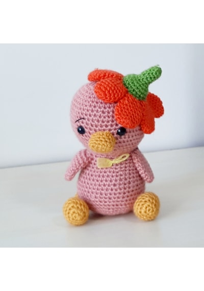 Amigurumi Örgü Oyuncak Civciv Gülkurusu