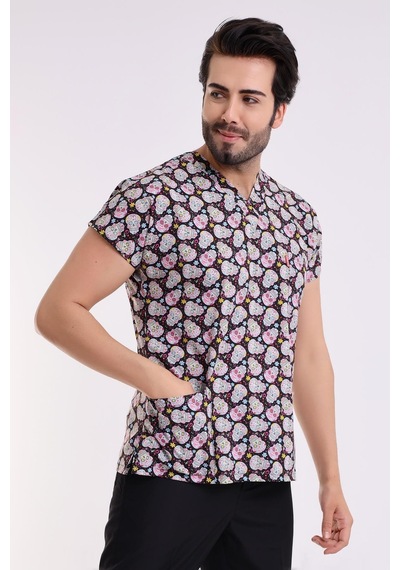 Yarasa Kol Dijital Desenli Üst - 6532 Kuru Kafa-6955