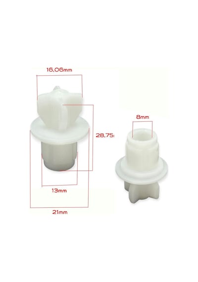 Arnica İle Uyumlu Orbital Plus Blender Doğrayıcı Bıçak Üst Tepe Dişlisi Ölçülere Dikkat Ediniz