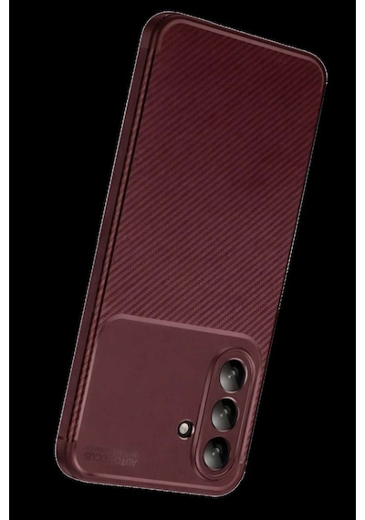 Samsung Galaxy  Uyumlu- A17 5g Auto Focus Karbon Kapak - Bordo