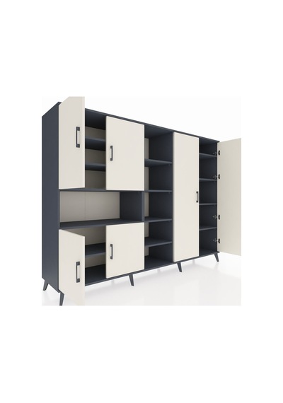 Hyperion Dolap 13 Raflı 6 Kapaklı 220x44x163 Antrasit-aytaşı/antr Antrasit-aytaşı/antrasit Hyperion Dolap 13 Raflı 6 Kapaklı 220x44x163 Antrasit-aytaşı/antr Antrasit-aytaşı/antrasit