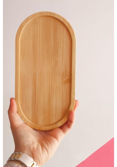 Bambu Yağdanlık Altlığı - Sabunluk Standı - Çok Amaçlı Sunumluk