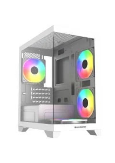 Gamebooster Gb-m6001w 600w 4 12 R.bow Fan Usb 3.0 Seaview Midt Matx Gaming Kasa