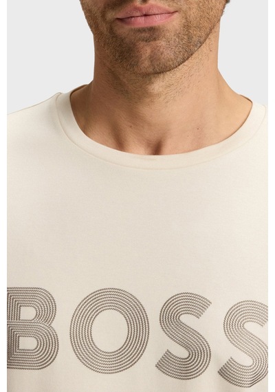 Boss Erkek T Shirt 50543796 131 Bej Bej