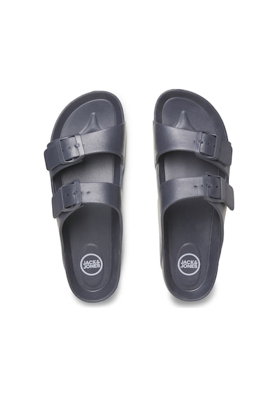 Jack & Jones Ayarlanabilir Tokalı Terlik  12204004 Anthracite Lacivert - Siyah