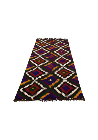 Kilim Antik El Dokuması Yün Antalya Barak Yörük Kilimi 0095 - Yeni - Çok Renkli