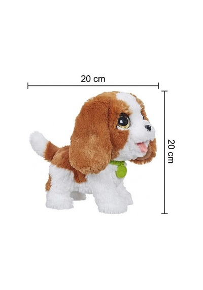 Gioc-hi Preziosi Lisanslı Kaka Yapan Haraketli Beslenebilir 20 Cm Yürüyüş Yapan Oyuncak Köpek Çok Renkli
