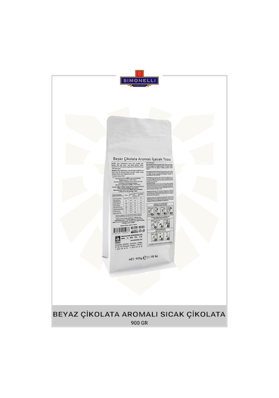 Simonelli Beyaz Çikolata Aromalı Sıcak Çikolata 900 G