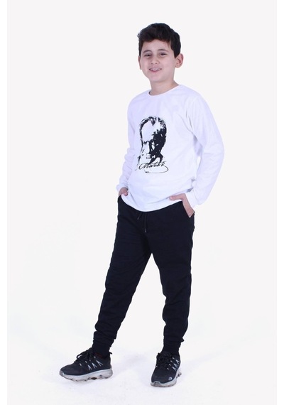 Fyk Kids Atatürk Baskılı Uzun Kollu Alt-üst Çocuk Takım Çok Renkli