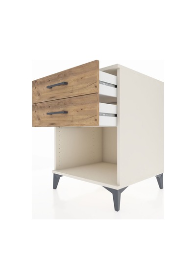 Kronos Komodin 2 Çekmeceli 60x59x80 Aytaşı-çam Aytaşı