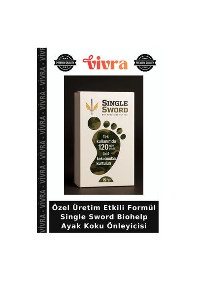Özel Üretim Etkili Formül Single Sword Biohelp Ayak Koku Önleyicisi