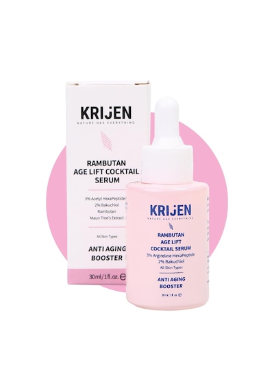 Rambutan Age Lift Cocktail Serum Acetyl Hexapeptide-8%3 + Bakuchiol%2 + Maun Ağacı Ekstraktı