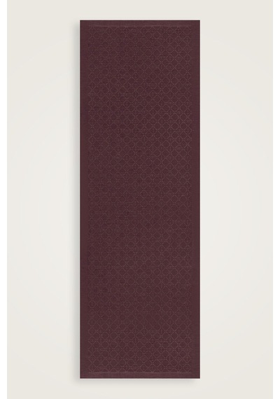 İmannooor İman I Kafes Kızıl Kahve Tencel Pamuk İpek Şal 70x200