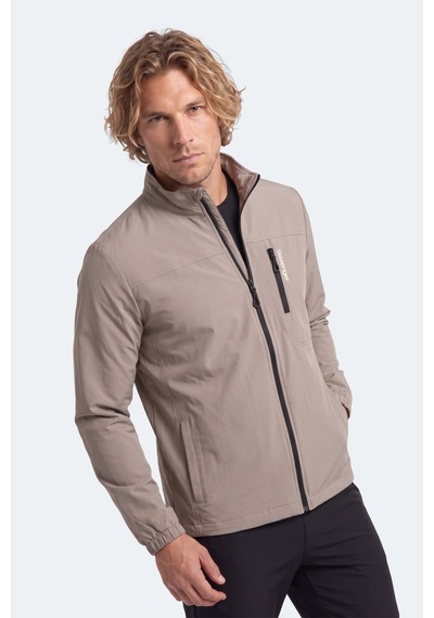 Slazenger Cedo Erkek İçi Polarlı Rüzgar Ve Su İtici Bej Mont & Kaban