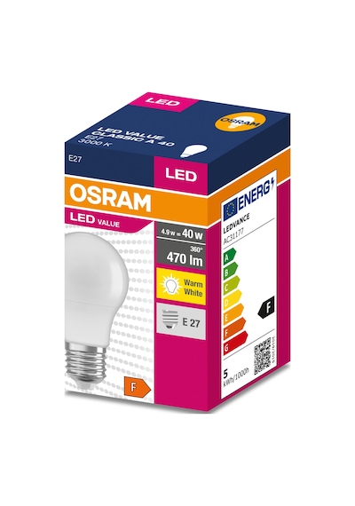 Osram Led Lamba 4,9w Sarı Işık E27