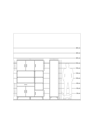 Hyperion Dolap 10 Raflı Tek Çekmeceli 6 Kapaklı 132x44x195 Aytaşı-çam/antrasit Atlas Çam/antrasıt Hyperion Dolap 10 Raflı Tek Çekmeceli 6 Kapaklı 132x44x195 Aytaşı-çam/antrasit Atlas Çam/antrasıt