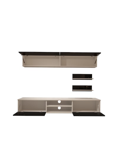 Decoraktiv Eko 5 Mdf Dvd Tv Ünitesi Tv Sehpası Beyaz - Siyah