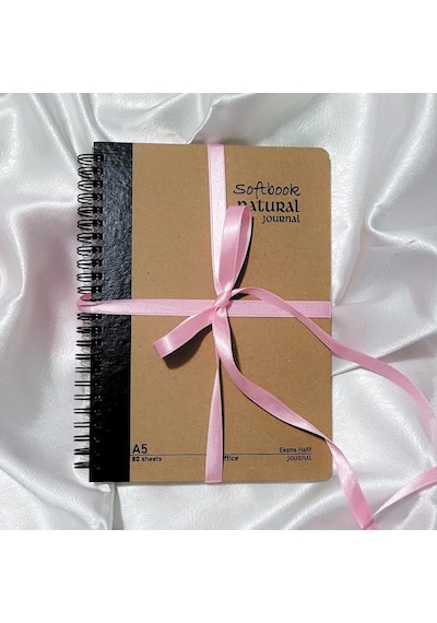 Natural Journal A5 Spiralli Sert Kapak Defter 80 Yaprak 160 Sayfa , Çizgili Günlük, Ofis Ve Hediye Kullanım Çok Renkli