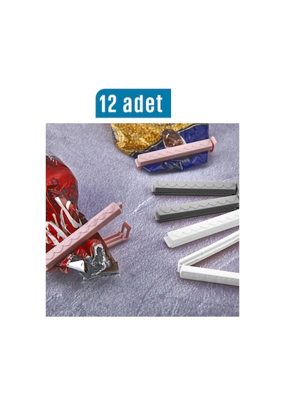 12 Adet Paket Poşet Mandalı Klipsi - Paket Poşet Mandalı Klipsi 12 Adet 10 Tr Diğer