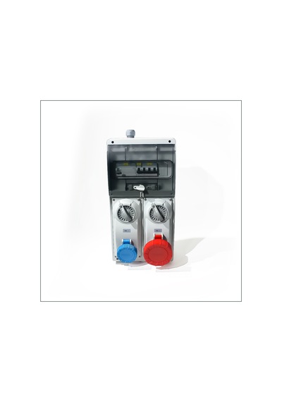 Novsen Ip66 Kombinasyon Panosu 1ad. 3x16a, 1ad. 5x32a Kilitli Priz