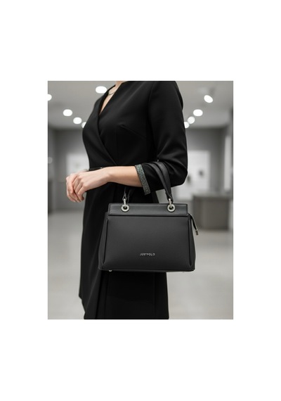 Just Polo Kadın Premium El & Omuz Çantası Ebat 18 X 26 Cm Shoulder Bag Siyah 05815468