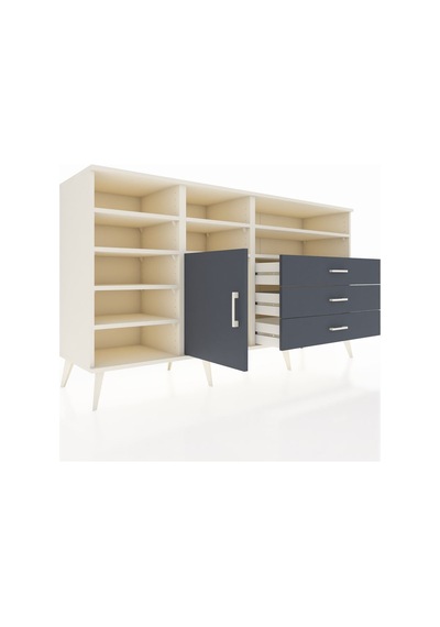 Kronos Konsol 8 Raflı 3 Çekmeceli Tek Kapaklı 176x59x99 Aytaşı-a Aytaşı-antrasit Kronos Konsol 8 Raflı 3 Çekmeceli Tek Kapaklı 176x59x99 Aytaşı-a Aytaşı-antrasit