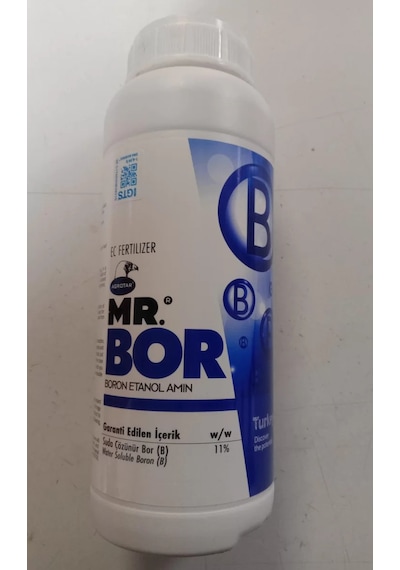 Agrotar Mr Bor Sıvı Bor Gübresi 1 Litre, Çiçek Ve Meyve Tutturucu 1 Lt